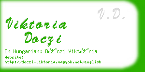 viktoria doczi business card